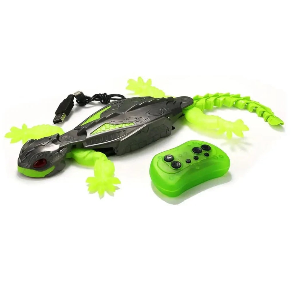 Thermabuild | Halloween Remote Control Spider Toy with Glowing LED Eyes and Wall Climbing