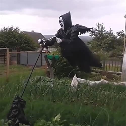 Thermabuild | Halloween Scarecrow Decoration Scary Outdoor Ghost Prop with Pole for Yard Decor