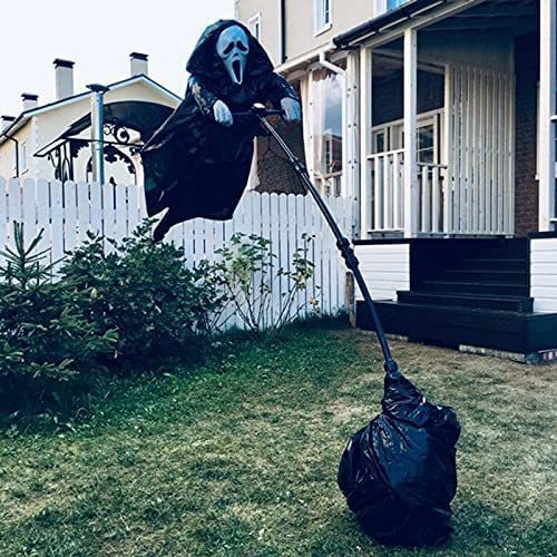 Thermabuild | Halloween Scarecrow Decoration Scary Outdoor Ghost Prop with Pole for Yard Decor
