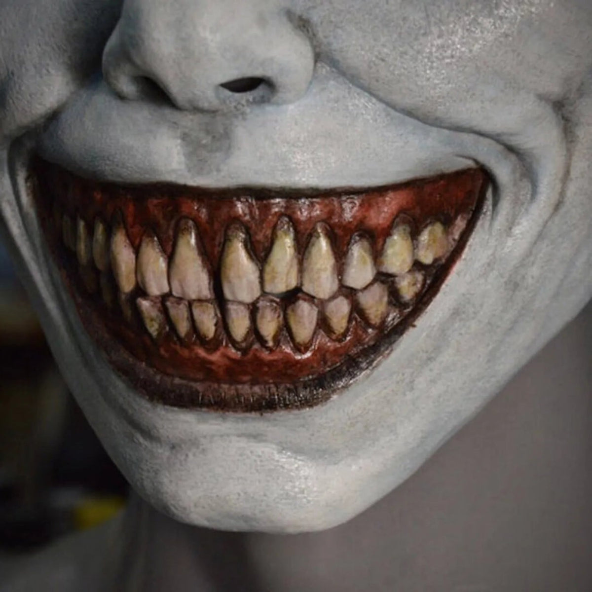 Thermabuild | Halloween Scary Creepy Demon Mask with Sharp Teeth for Party and Cosplay Clown