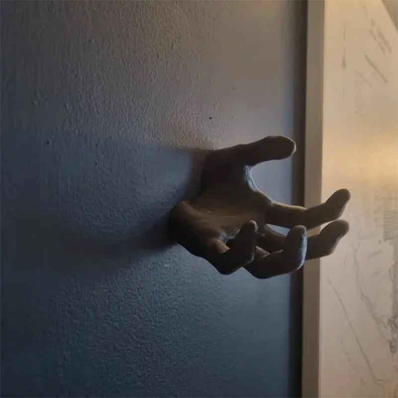 Thermabuild | Halloween Scary Hand Wall Hook for Coats and Jackets with Key Holder Chain