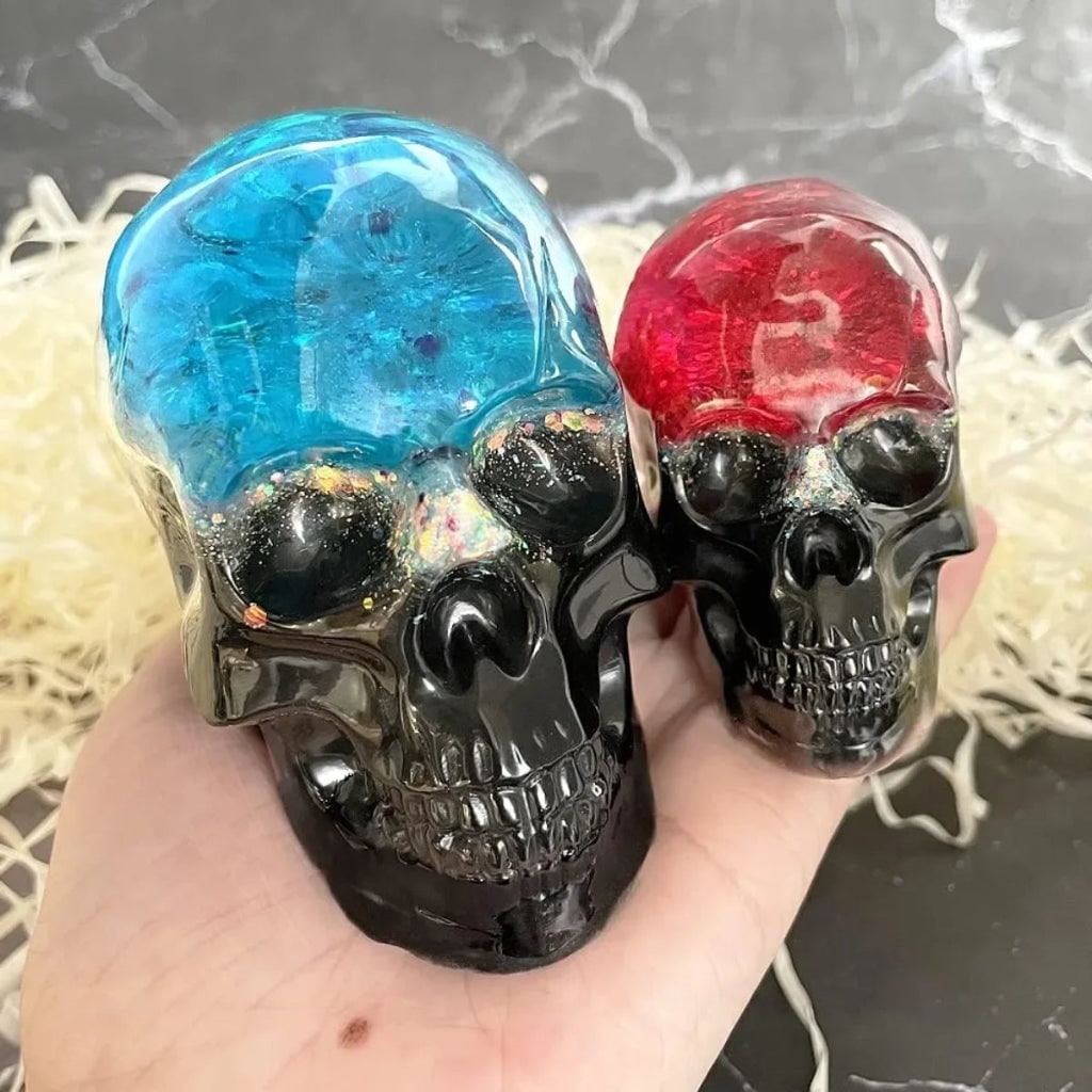 Thermabuild | Halloween Silicone Molds for Resin and Candle Making with Skull Design for Crafting