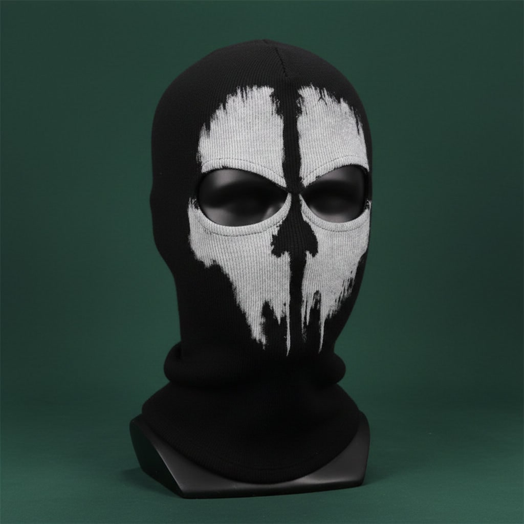 Thermabuild | Halloween Skull Balaclava Ski Mask with Full Face Coverage Knit Cold Weather Motorcycle