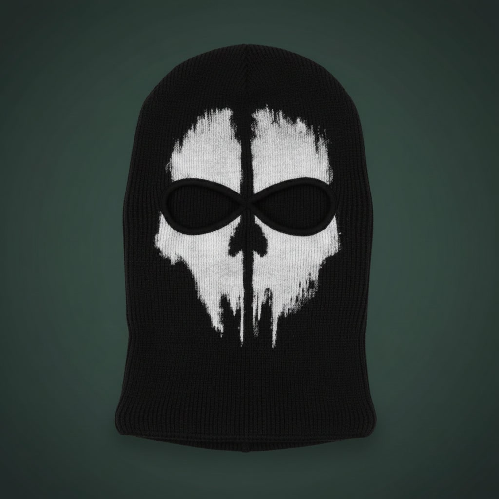 Thermabuild | Halloween Skull Balaclava Ski Mask with Full Face Coverage Knit Cold Weather Motorcycle