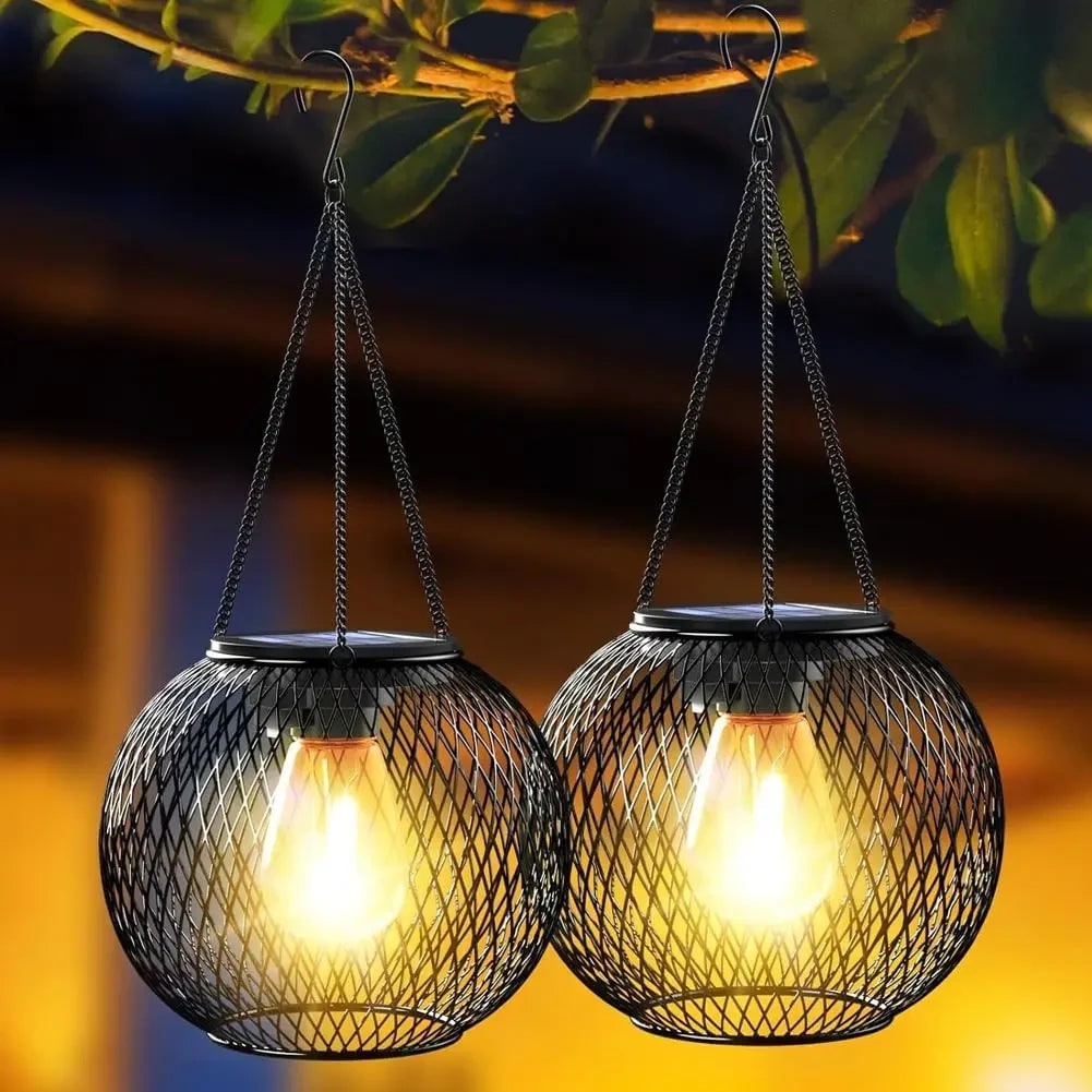 Thermabuild | Halloween Solar Hanging Lantern with Outdoor Decorative LED Light for Patio