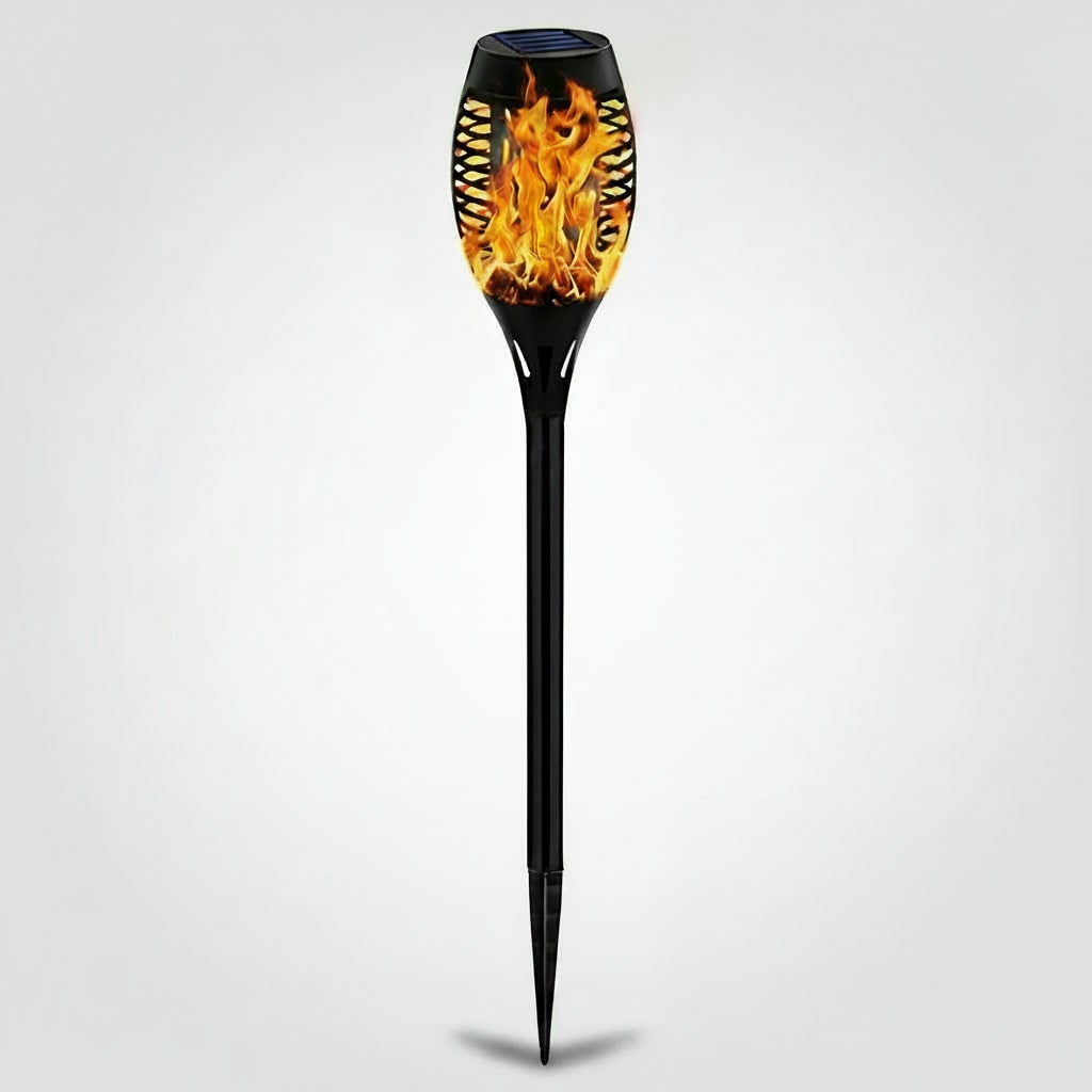 Thermabuild | Halloween Solar Powered Outdoor Torch Lights with Flickering Flame Effect for Yard Decoration