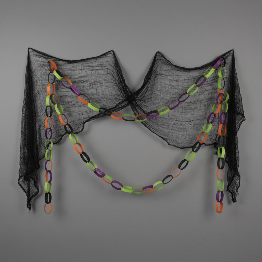 Thermabuild | Halloween Spooky Black Gauze Netting Decoration for Haunted House Party Decor Creepy Cloth