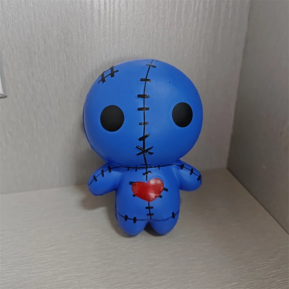 Thermabuild | Halloween Squishy Toy Slow Rising Voodoo Doll with Stitched Details for Stress Relief Party Favors