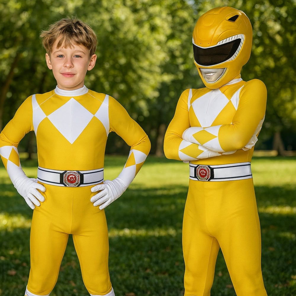 Thermabuild | Halloween Superhero Park Ranger Costume Jumpsuit with Mask