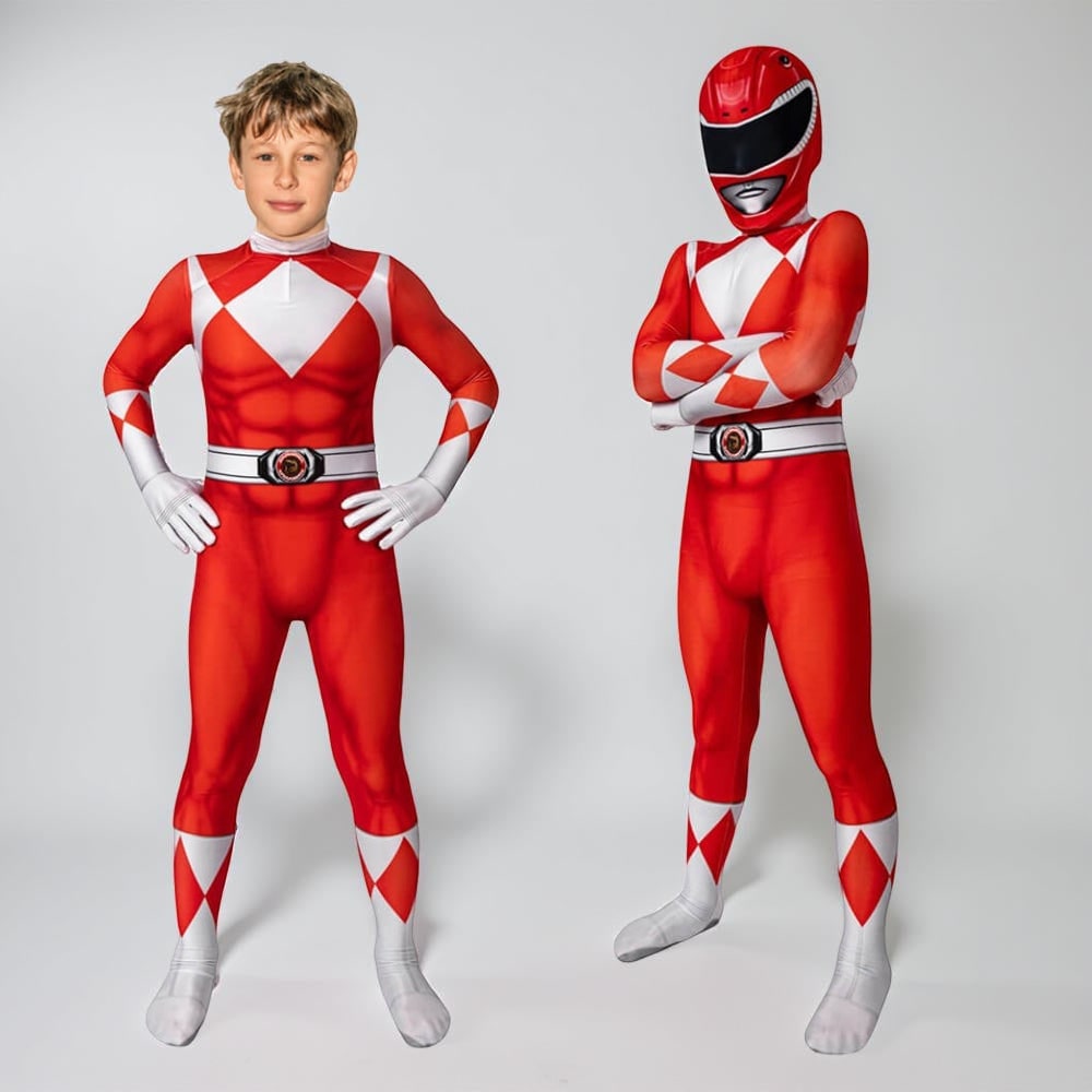 Thermabuild | Halloween Superhero Park Ranger Costume Jumpsuit with Mask