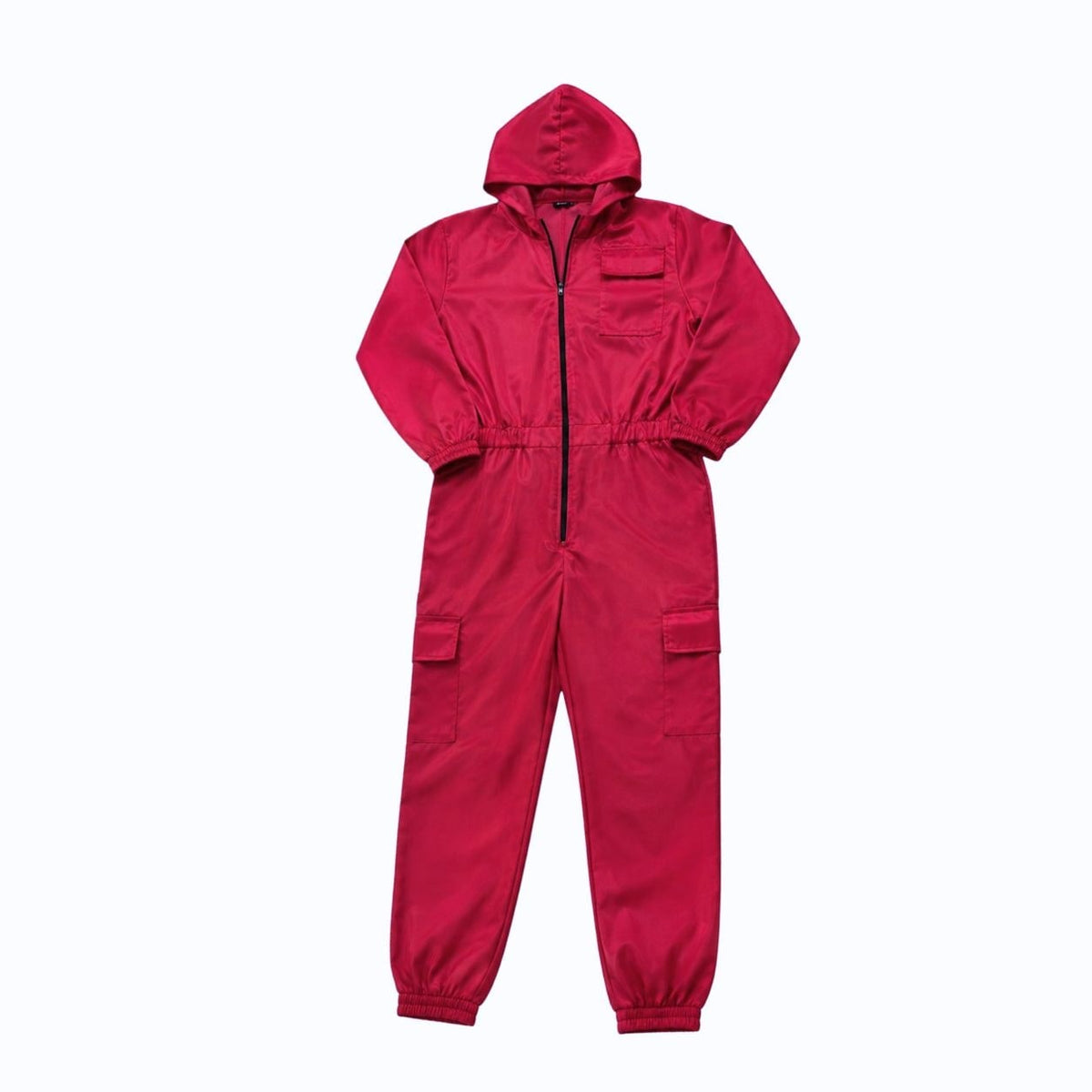 Thermabuild | Halloween survival game Costume Jumpsuit Outfit with Hooded Design Guard Mask and Belt