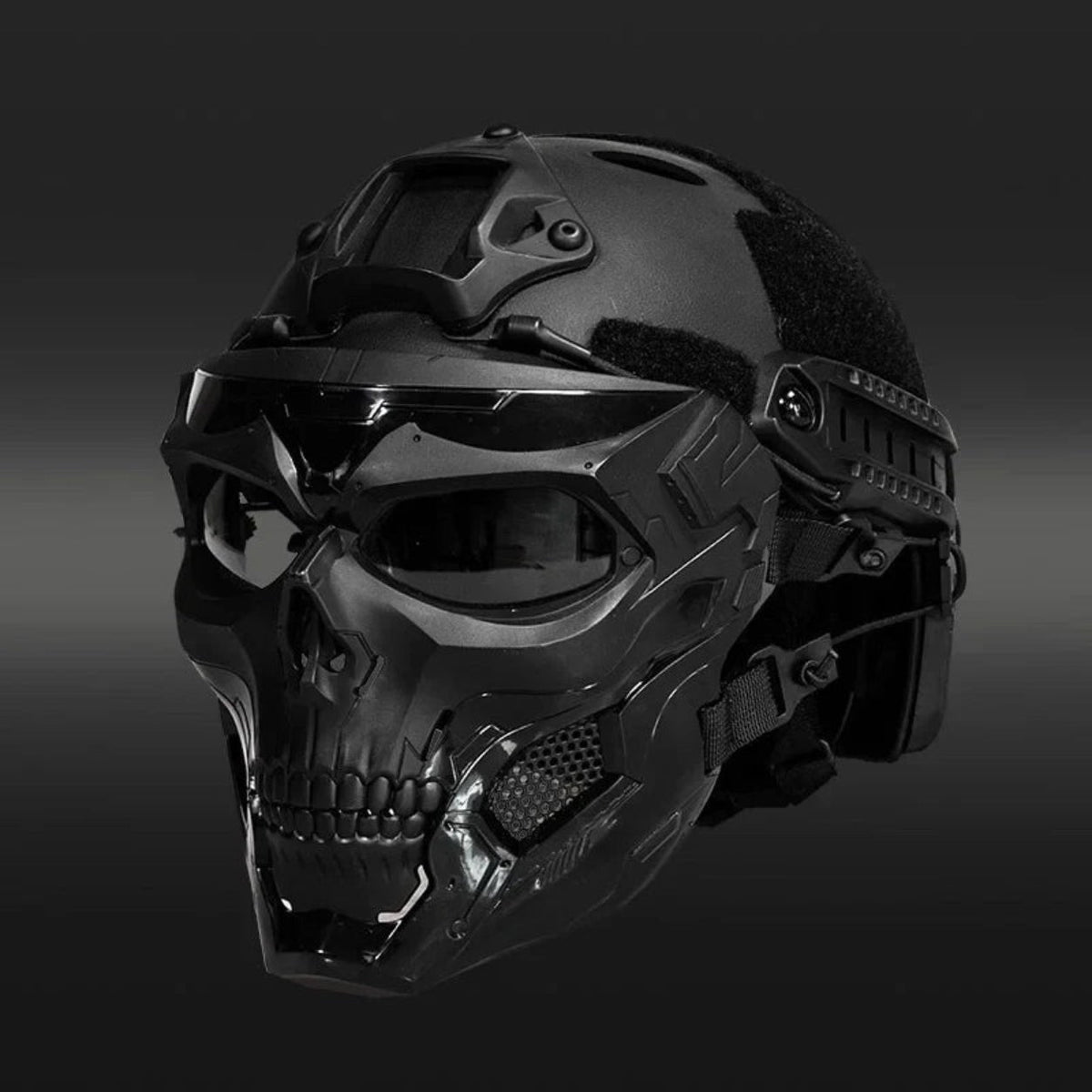 Thermabuild | Halloween Tactical Skull Mask and Face with Protective Goggles for Cosplay Airsoft Paintball Party