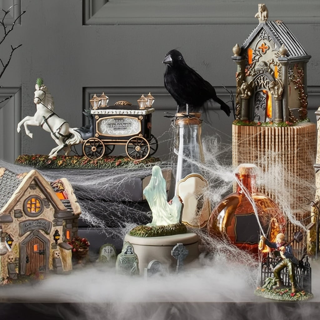 Thermabuild | Halloween Tombstone Decorations and Miniature Figurines for Tabletop Party Decor