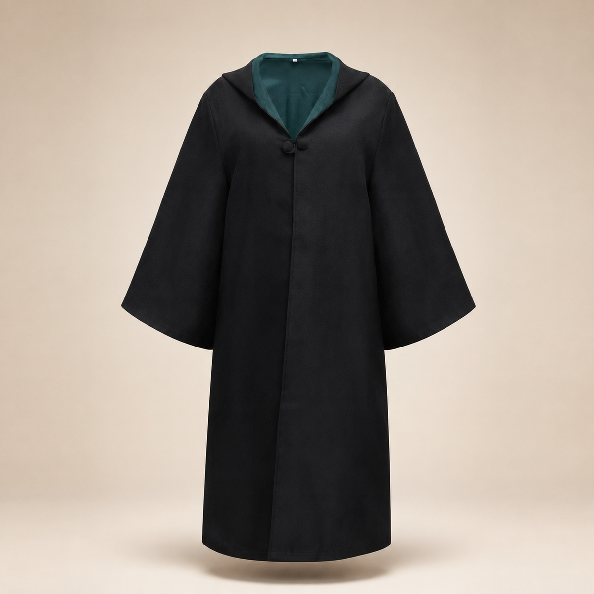 Thermabuild | Halloween Wizard Robe Costume with Hood Bell Sleeves and Striped Scarf Accessory Set