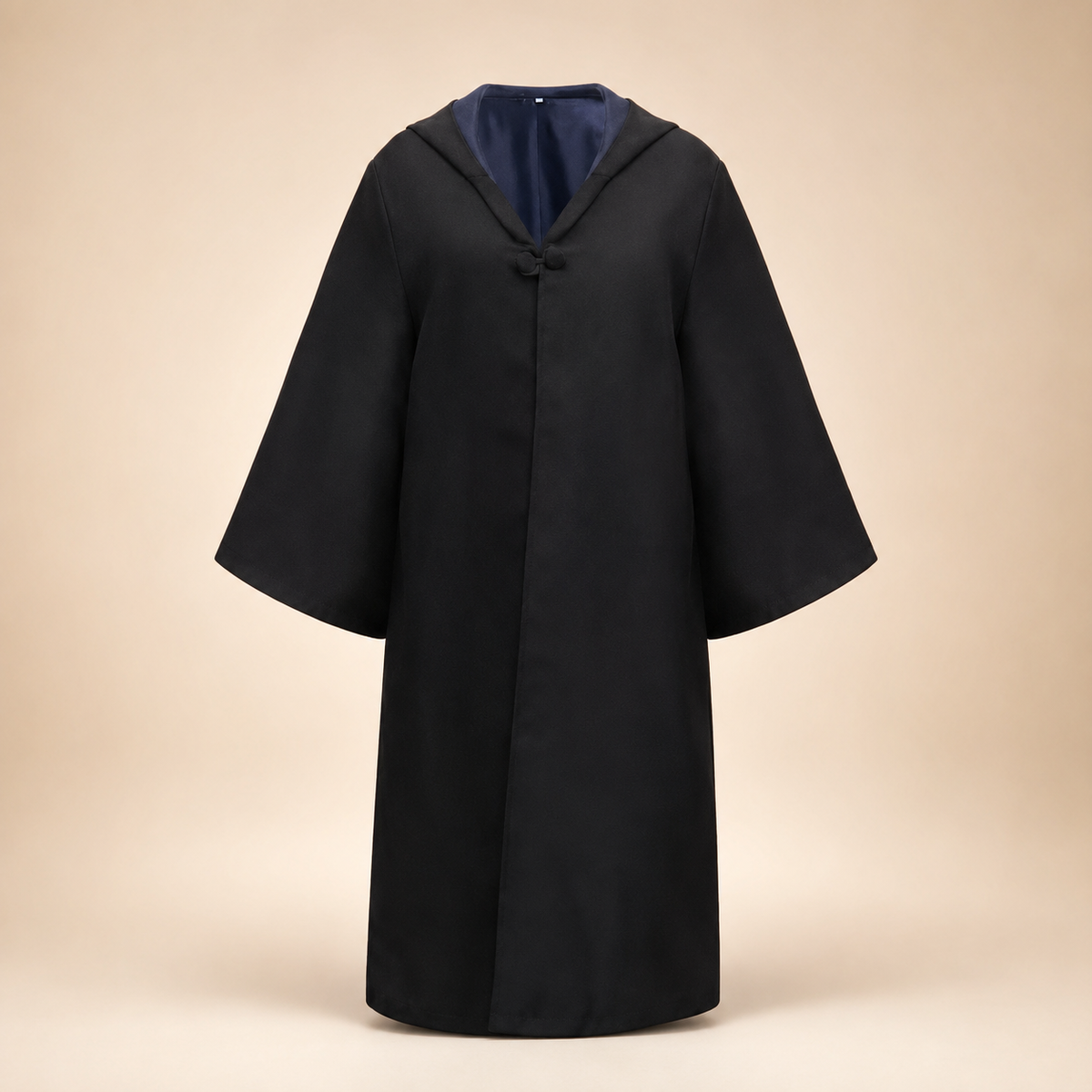 Thermabuild | Halloween Wizard Robe Costume with Hood Bell Sleeves and Striped Scarf Accessory Set