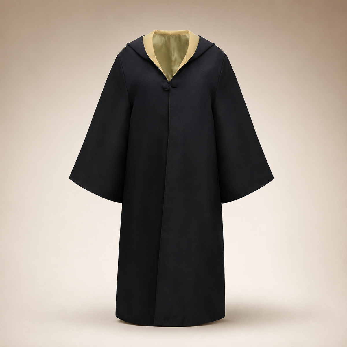 Thermabuild | Halloween Wizard Robe Costume with Hood Bell Sleeves and Striped Scarf Accessory Set