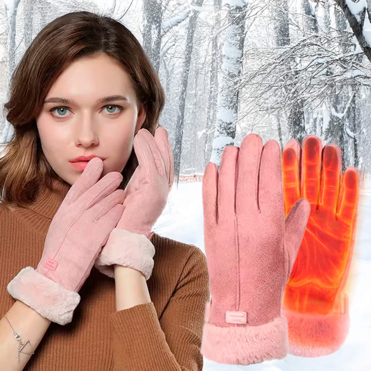 Thermabuild | Adjustable Heated Gloves for Women with Waterproof Protection