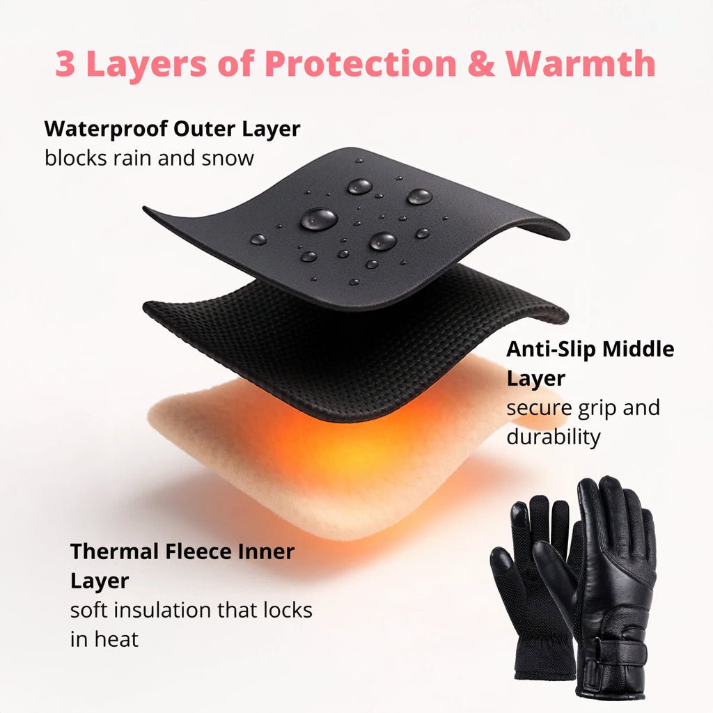 Thermabuild | Adjustable Heated Gloves for Women with Waterproof Protection