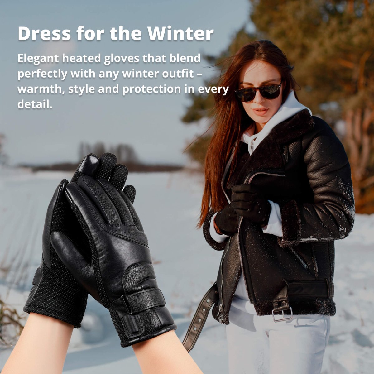 Thermabuild | Adjustable Heated Gloves for Women with Waterproof Protection