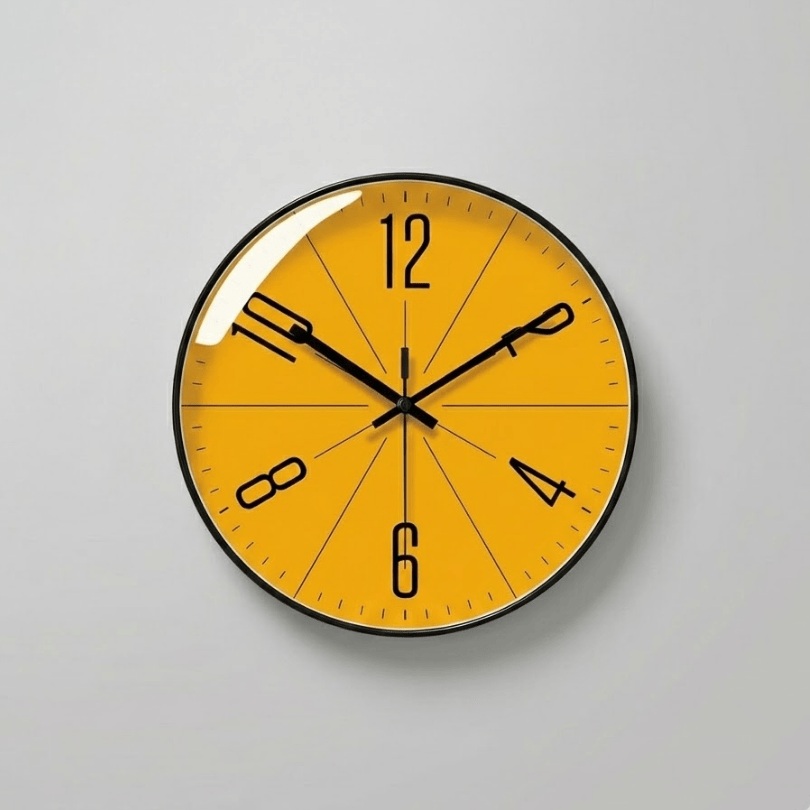 Thermabuild | Silent Nordic Wall Clock with Minimalist Design