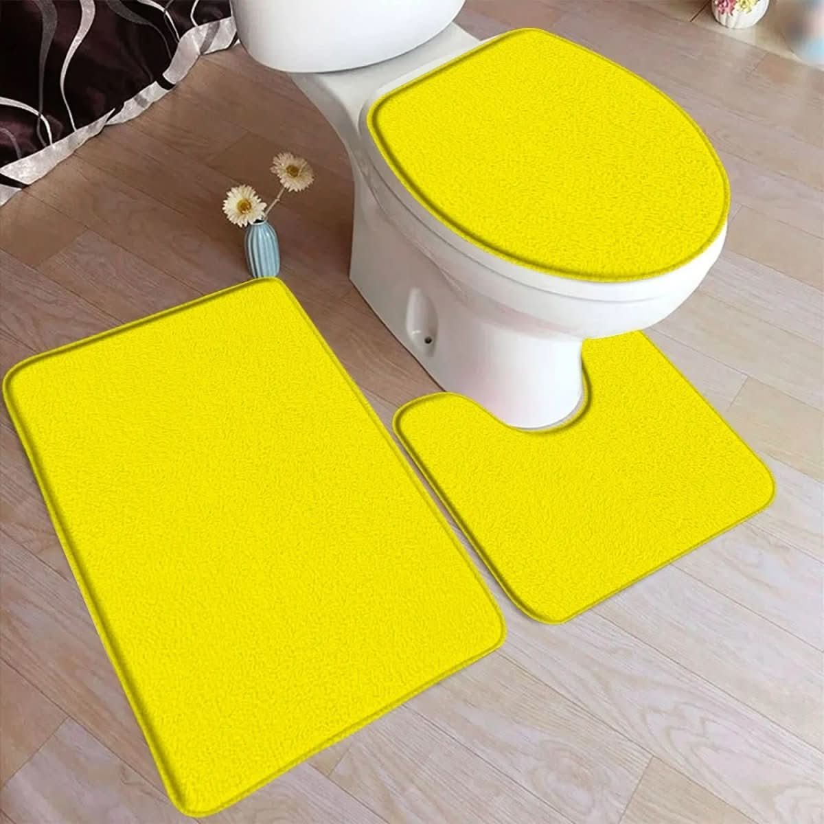 Thermabuild | 3-Piece Non-Slip Bathroom Mat Set for Comfort & Safety