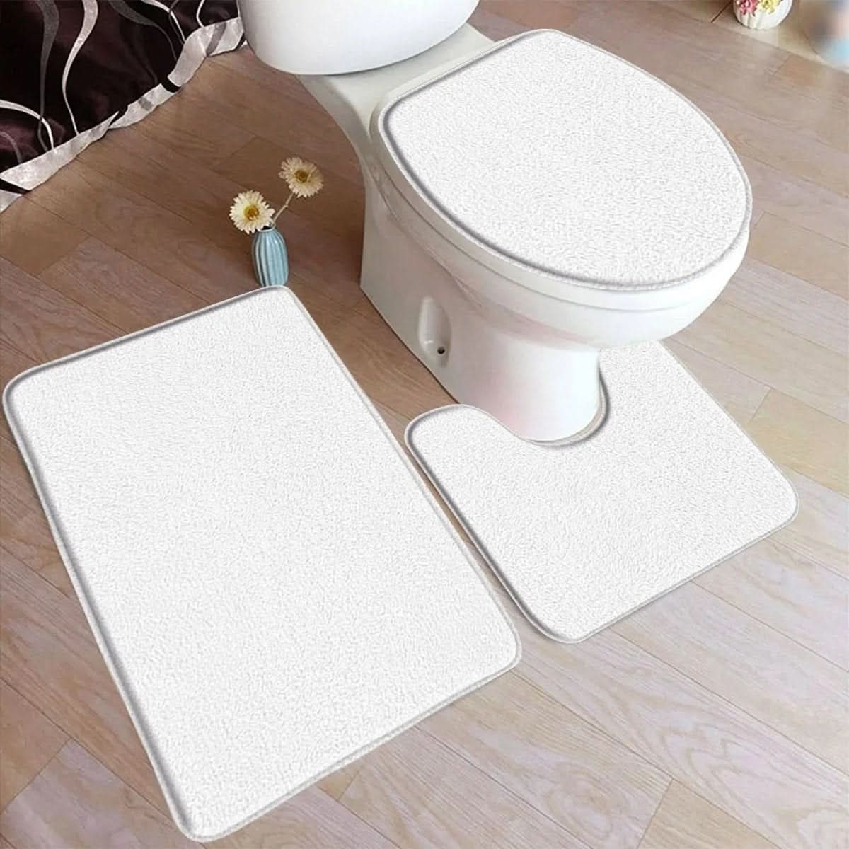 Thermabuild | 3-Piece Non-Slip Bathroom Mat Set for Comfort & Safety