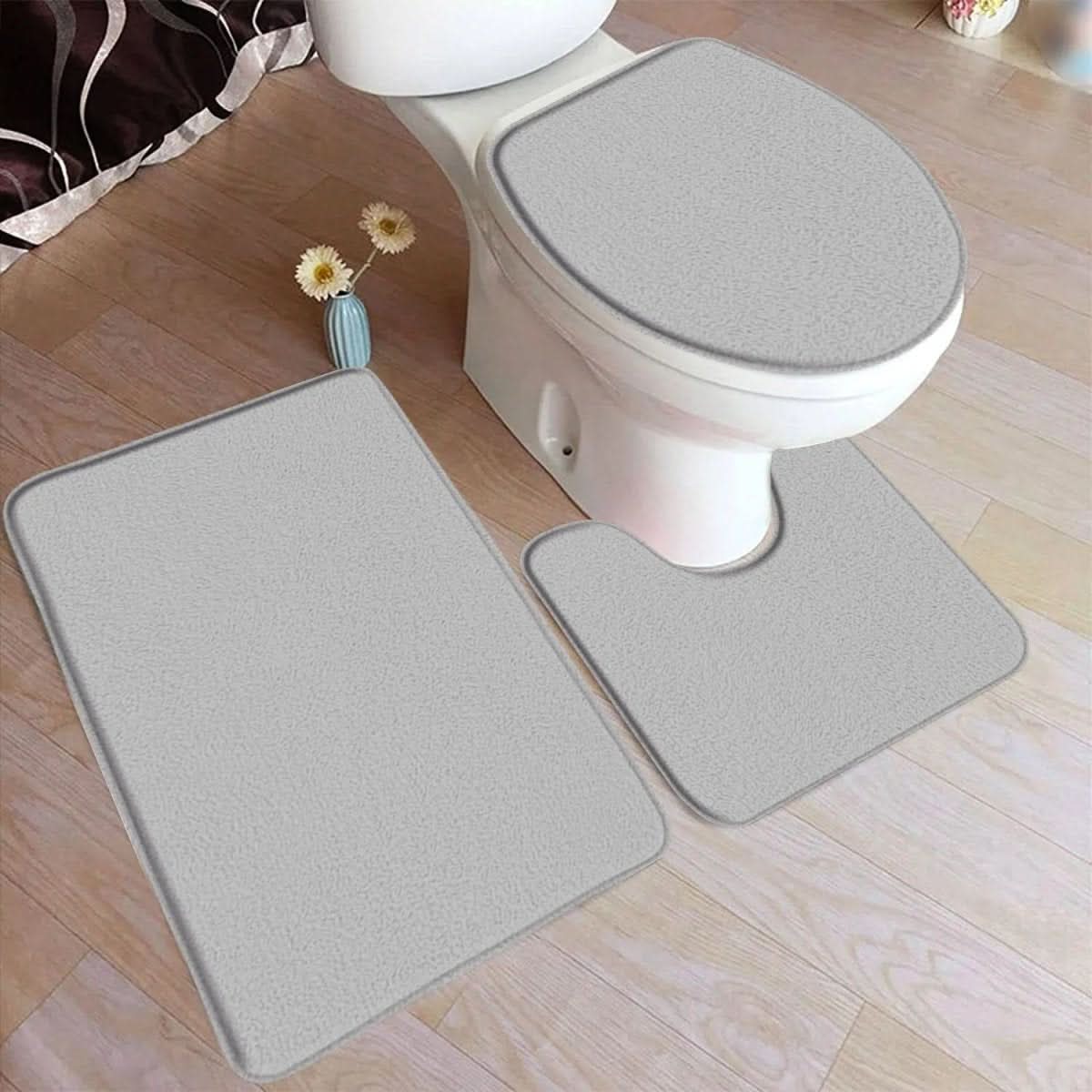 Thermabuild | 3-Piece Non-Slip Bathroom Mat Set for Comfort & Safety