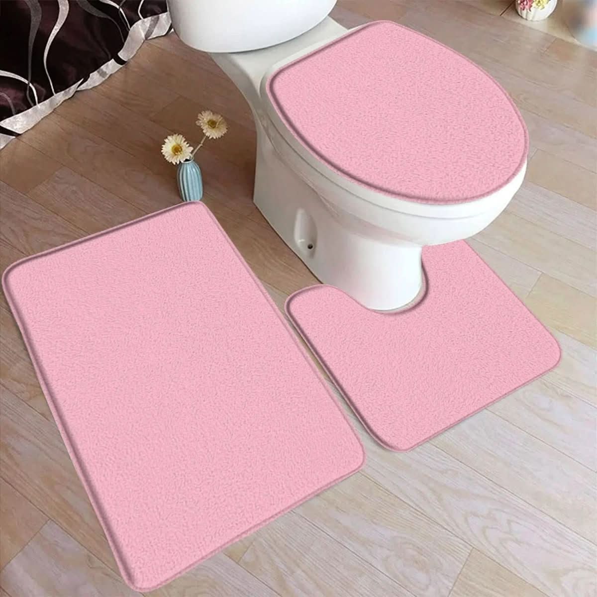 Thermabuild | 3-Piece Non-Slip Bathroom Mat Set for Comfort & Safety