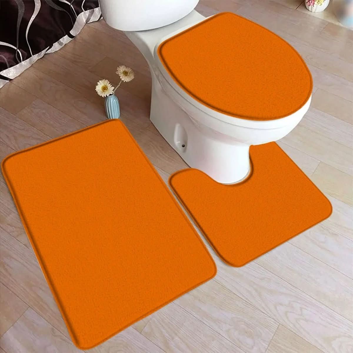 Thermabuild | 3-Piece Non-Slip Bathroom Mat Set for Comfort & Safety
