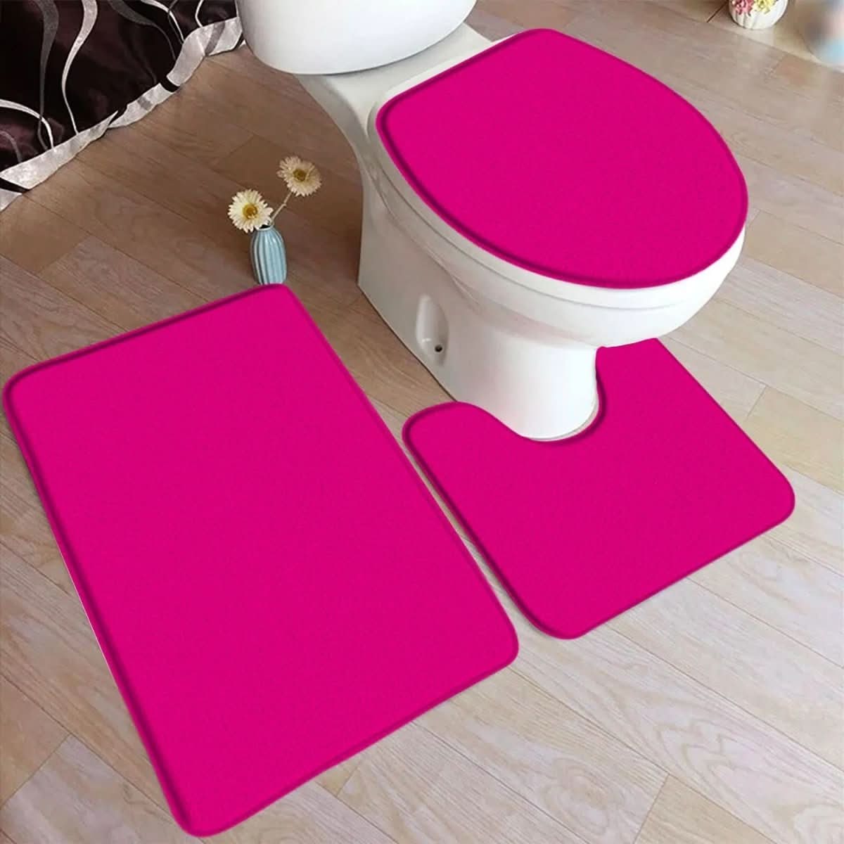 Thermabuild | 3-Piece Non-Slip Bathroom Mat Set for Comfort & Safety