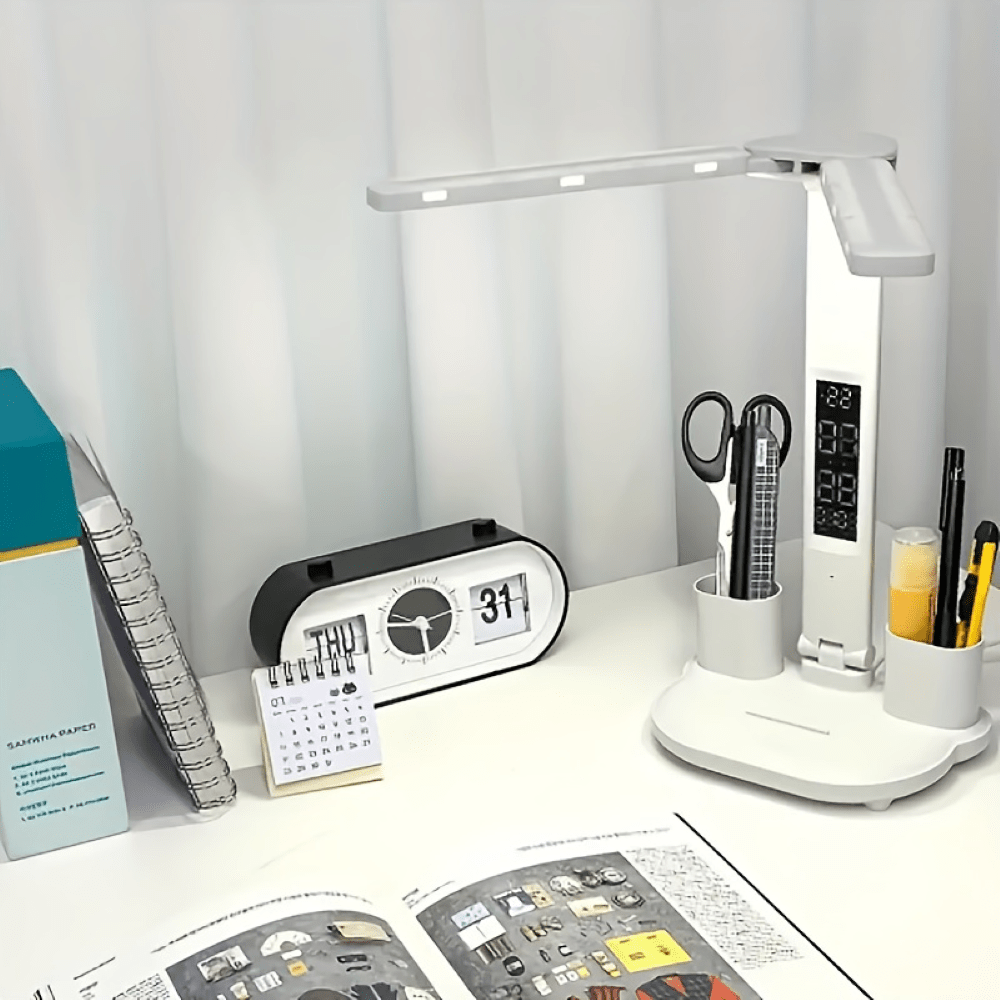 Thermabuild | Versatile Dual-Head LED Desk Lamp with Touch Sensor and USB Power