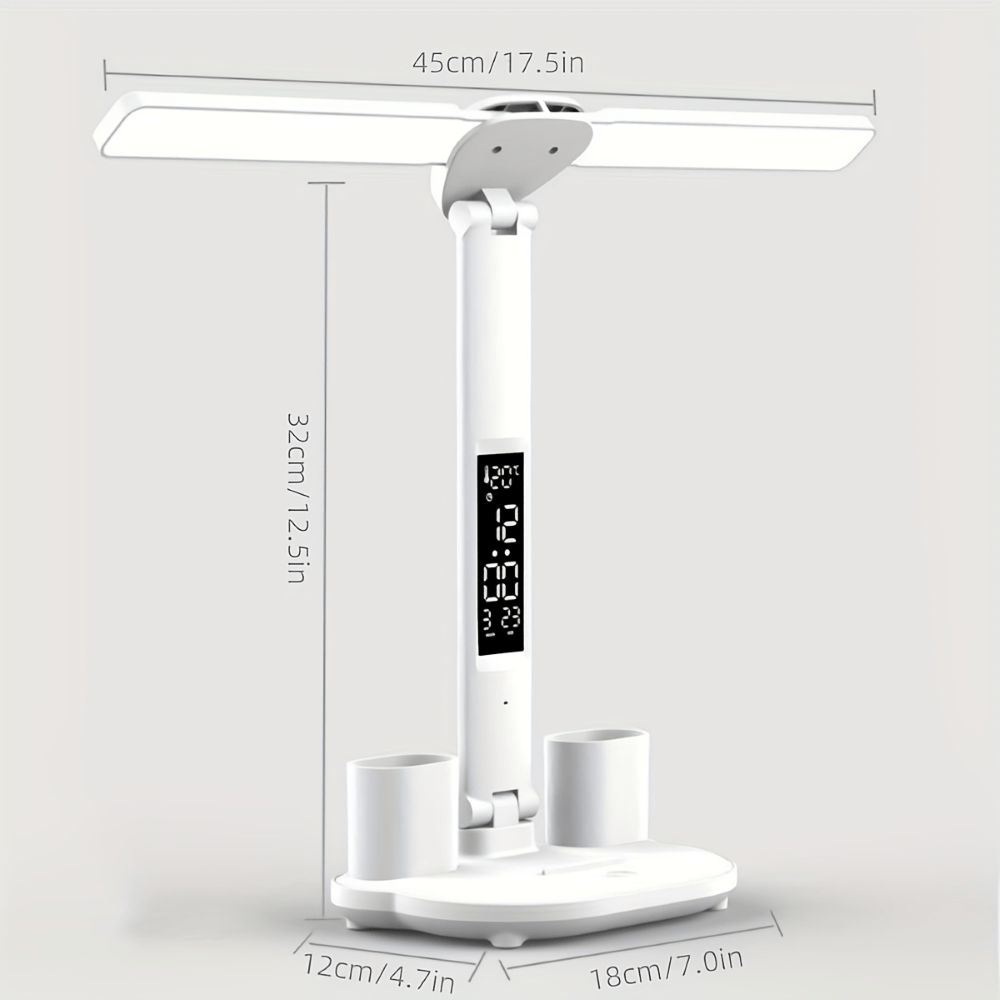 Thermabuild | Versatile Dual-Head LED Desk Lamp with Touch Sensor and USB Power