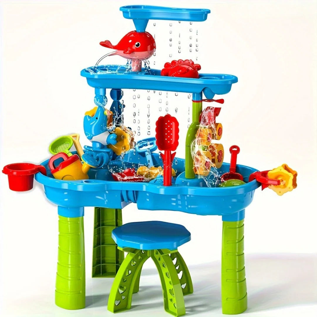 Thermabuild | 3-in-1 Outdoor Sand and Water Table for Kids