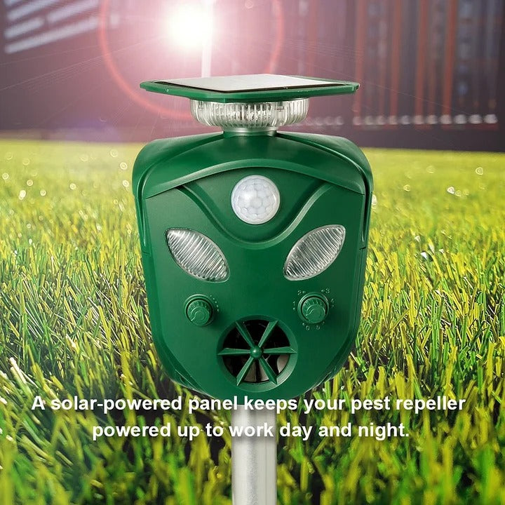 Thermabuild | 360° Solar Ultrasonic Animal Repeller