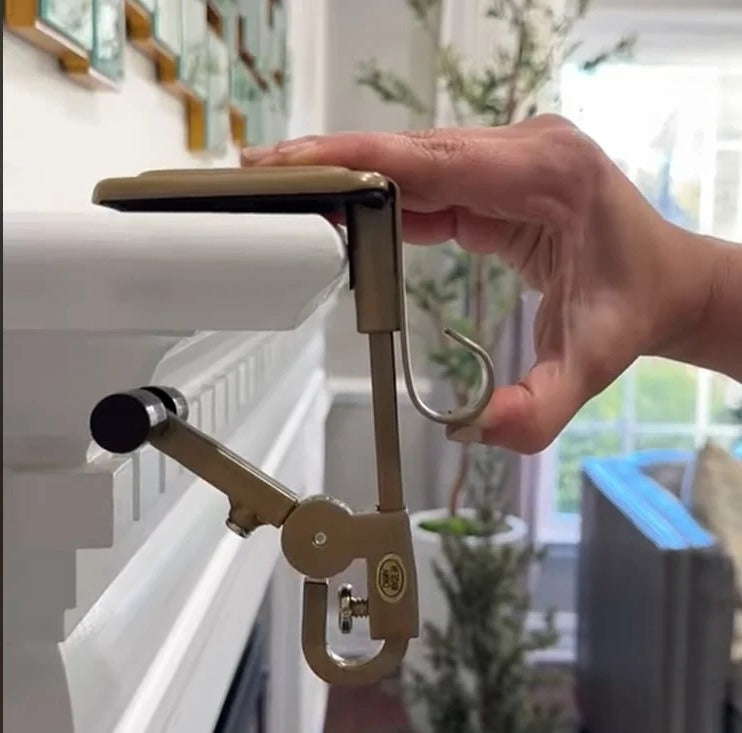 Thermabuild | Adjustable Fireplace Stocking and Garland Hanger Set