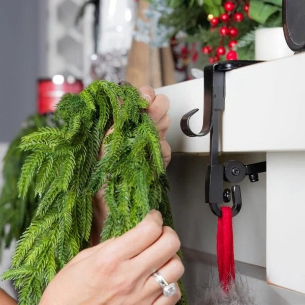 Thermabuild | Adjustable Fireplace Stocking and Garland Hanger Set