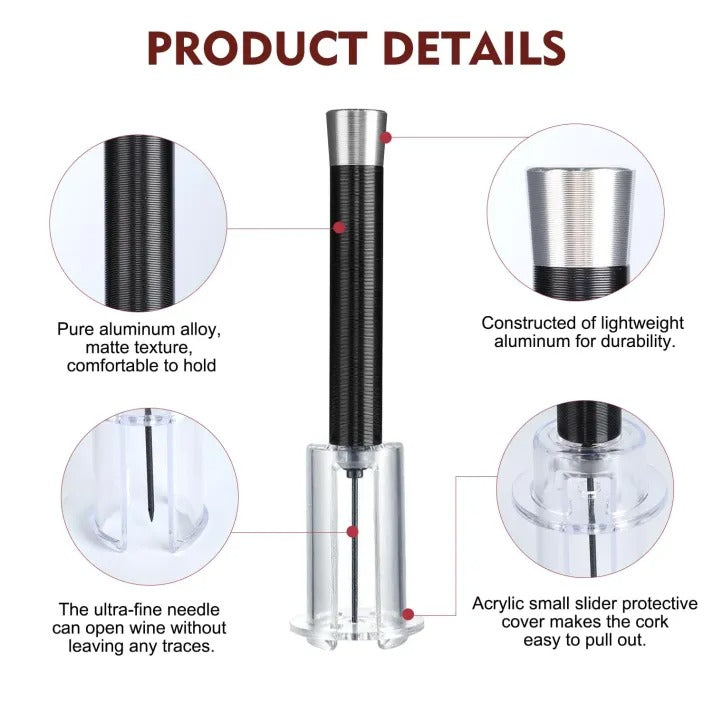 Thermabuild | Air-Assist Wine Bottle Opening Set