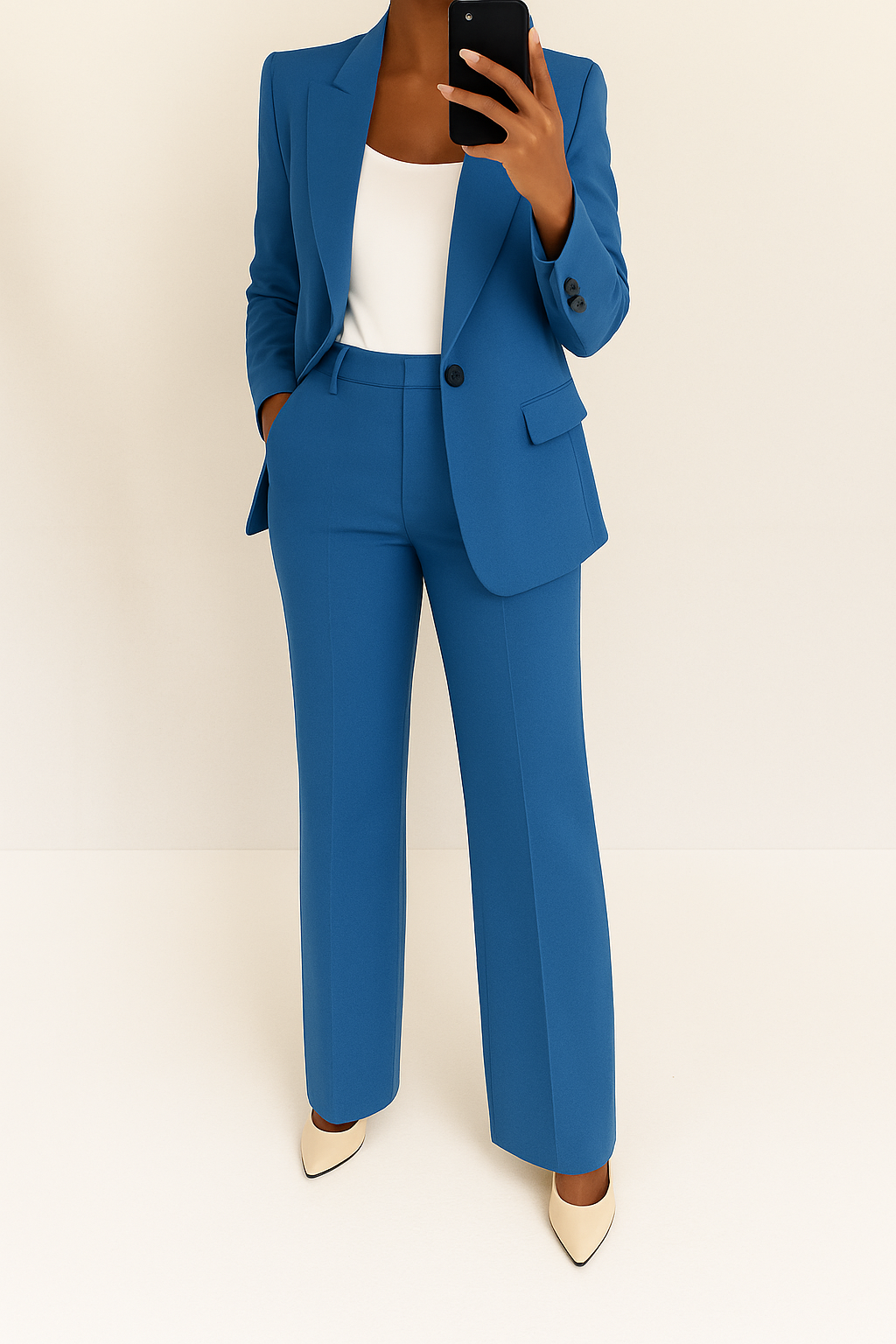 Thermabuild | Women's Long-Sleeve Blazer & Trousers Two-Piece Suit
