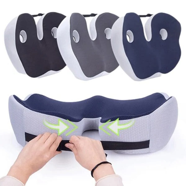 Thermabuild | Adjustable Memory Foam Sit Bone Relief Seat Cushion