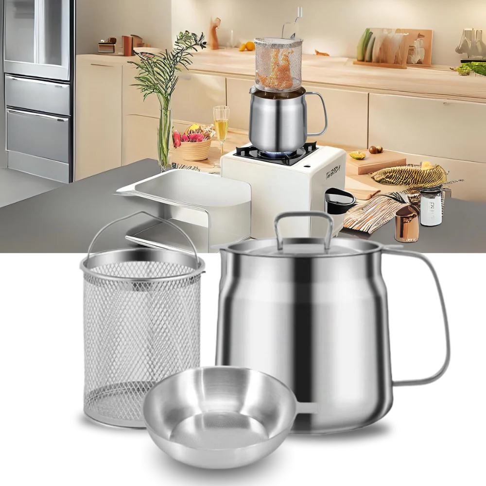 Thermabuild | 2-in-1 Stainless Steel Deep Frying Pot
