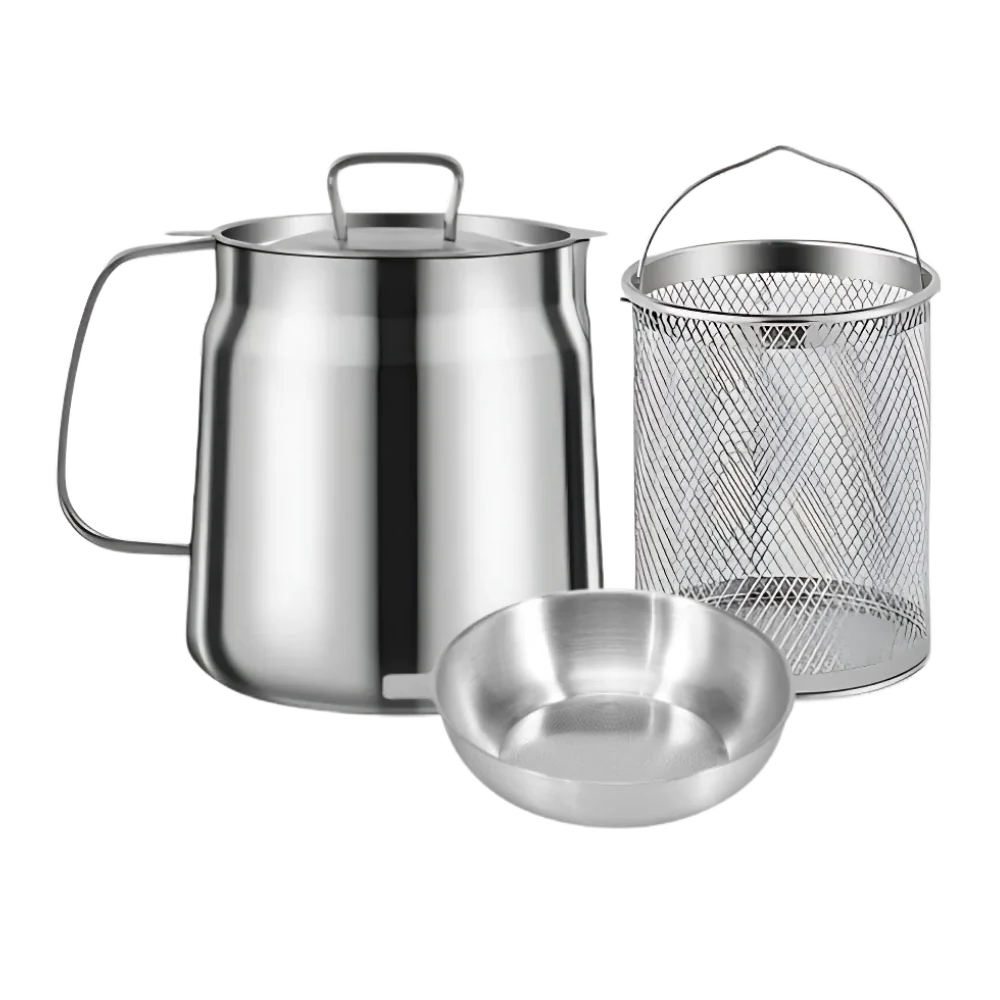 Thermabuild | 2-in-1 Stainless Steel Deep Frying Pot