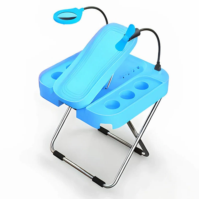 Thermabuild | Adjustable Pedicure Rest with LED Magnifier