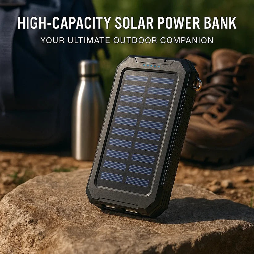 Thermabuild | 500000mAh Solar Charger Waterproof Power Bank External