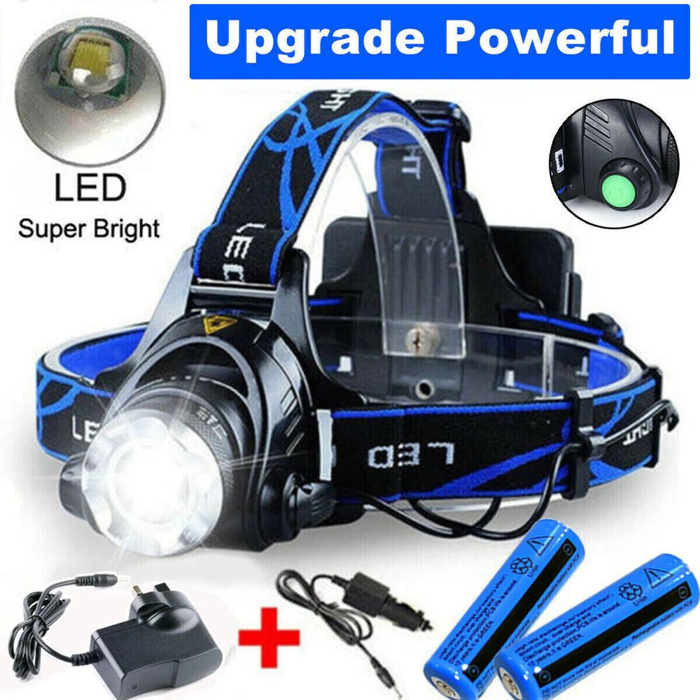 Thermabuild | 990000LM Rechargeable LED Headlamp