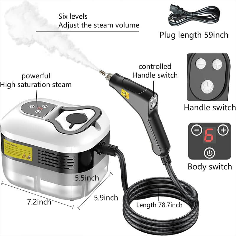 Thermabuild | 2500W High Pressure Steam Cleaner with Gloves