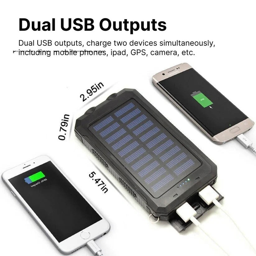 Thermabuild | 500000mAh Solar Charger Waterproof Power Bank External