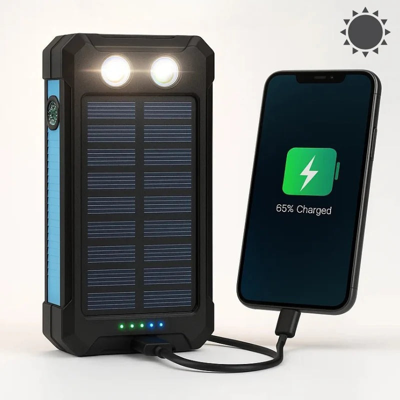Thermabuild | 500000mAh Solar Charger Waterproof Power Bank External