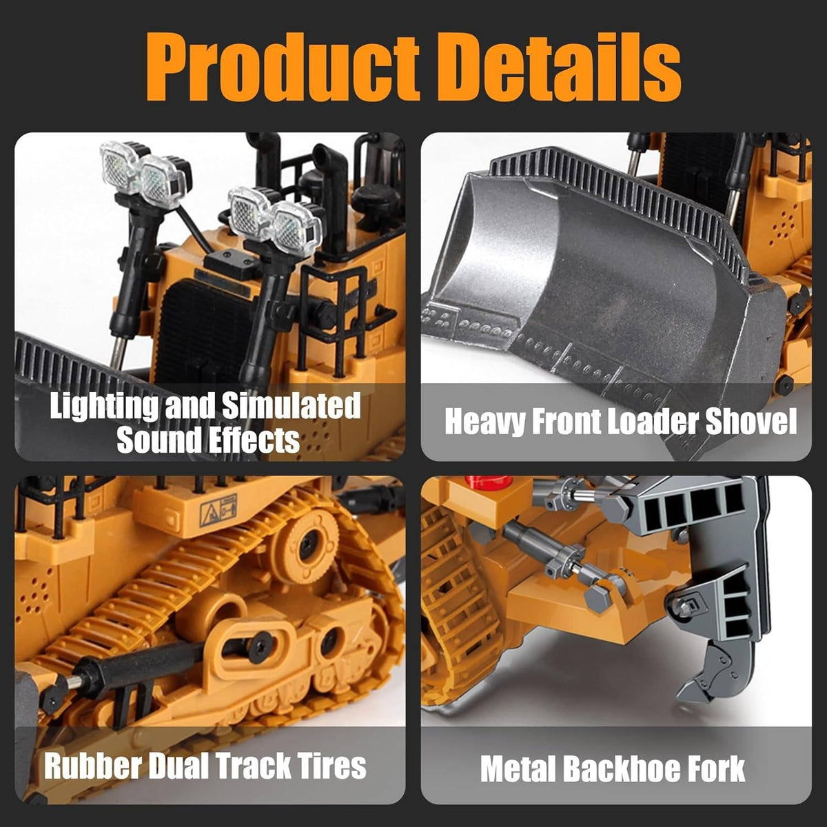 Thermabuild | 4WD Remote Control Excavator Bulldozer Dump