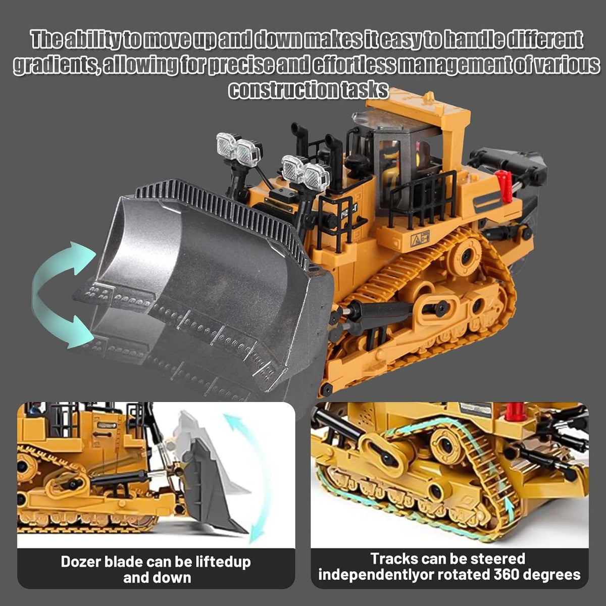 Thermabuild | 4WD Remote Control Excavator Bulldozer Dump
