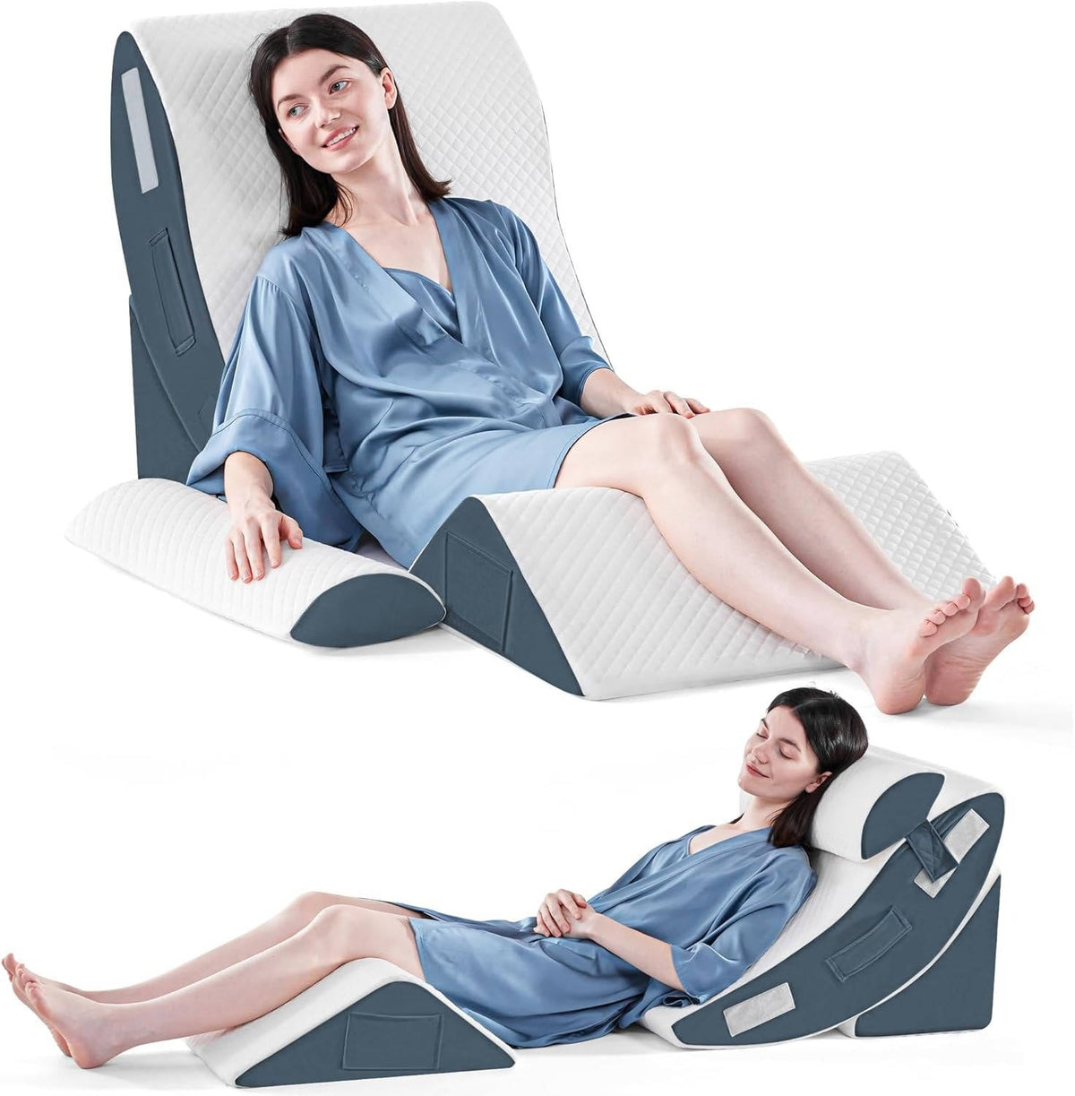 Thermabuild | 4Pcs Orthopedic Bed Wedge Pillow Set